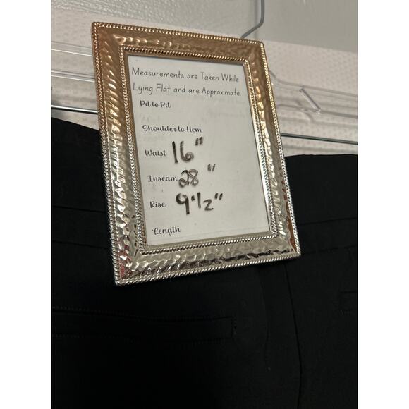 Zac & Rachel Women’s Black Pull-On Dress Pants Ankle Stretch Slim Fit Size 8 - Picture 7 of 8
